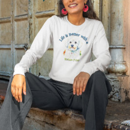 Bishon Frise Custom hond vader hond moeder T-shirt