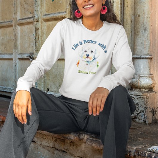 Bishon Frise Custom hond vader hond moeder T-shirt