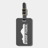 Bishop alsjeblieft bagagelabel (Voorkant verticaal)