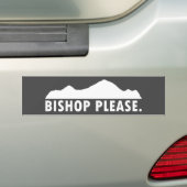 Bishop alsjeblieft bumpersticker (Op auto)