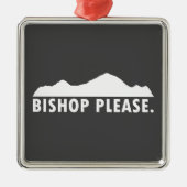 Bishop alsjeblieft metalen ornament (Voorkant)