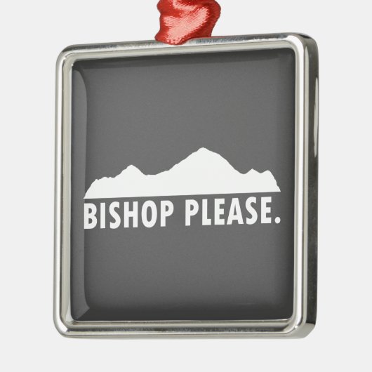 Bishop alsjeblieft metalen ornament (Links)