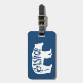 Bishop California Beer Bagagelabel (Voorkant verticaal)