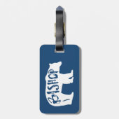 Bishop California Beer Bagagelabel (Achterkant verticaal)