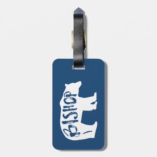 Bishop California Beer Bagagelabel (Achterkant verticaal)