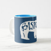 Bishop California Beer Tweekleurige Koffiemok (Voorkant links)