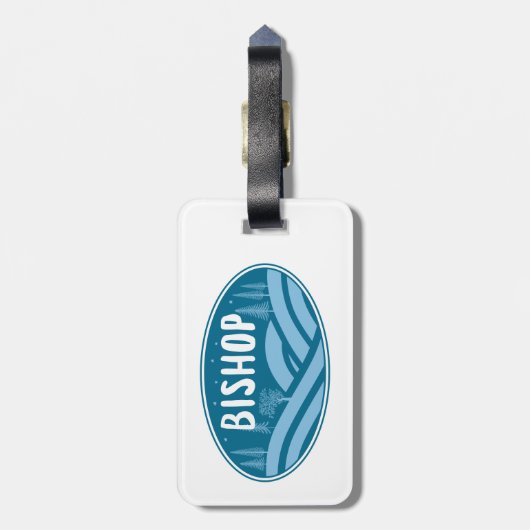 Bishop California Outdoors Bagagelabel (Achterkant verticaal)