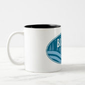 Bishop California Outdoors Tweekleurige Koffiemok (Links)