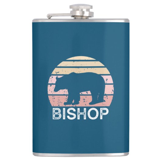 Bishop California Retro Beer Heupfles (Voorkant)