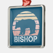 Bishop California Retro Beer Metalen Ornament (Links)