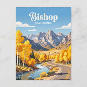 Bishop Californië VS Herfstloof Briefkaart