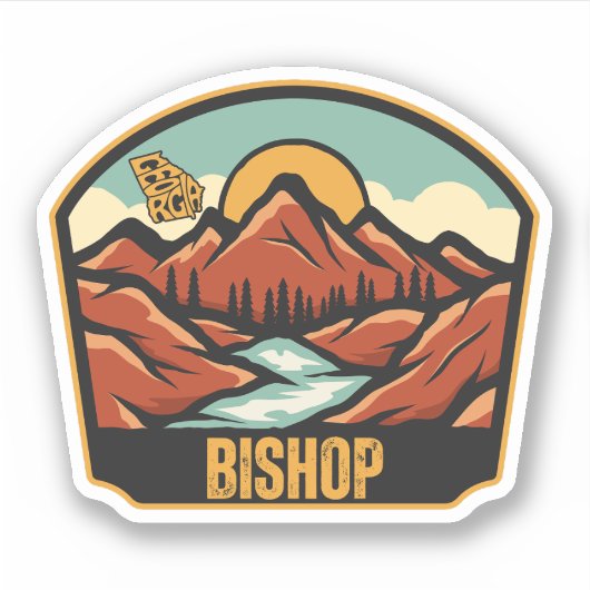 Bishop, Georgia Sticker (Voorkant)