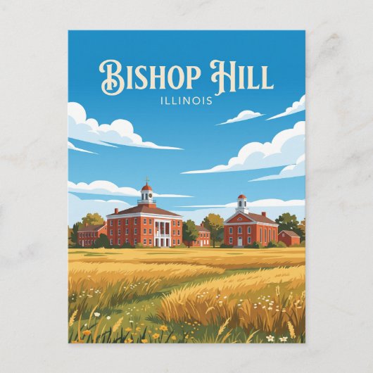 Bishop Hill (Illinois) Briefkaart (Voorkant)