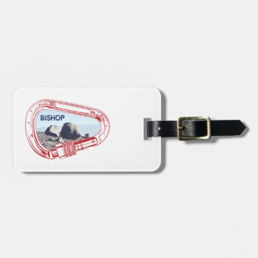 Bishop Klim Carabiner Bagagelabel (Voorkant horizontaal)