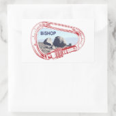 Bishop Klim Carabiner Rechthoekige Sticker (Tas)
