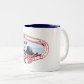 Bishop Klim Carabiner Tweekleurige Koffiemok (Voorkant rechts)