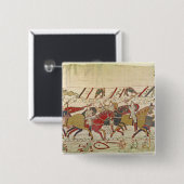 Bishop Odo Holding a Baton Vierkante Button 5,1 Cm (Voorkant /achterkant)
