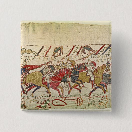 Bishop Odo Holding a Baton Vierkante Button 5,1 Cm (Voorkant)