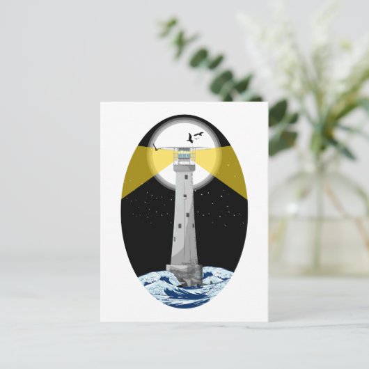 Bishop Rock Lighthouse Briefkaart (Staand voorkant)