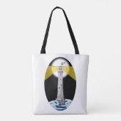 Bishop Rock Lighthouse Tote Bag (Achterkant)