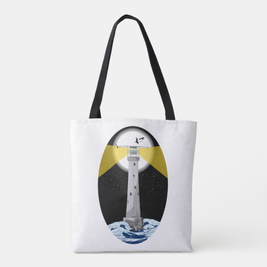 Bishop Rock Lighthouse Tote Bag (Achterkant)