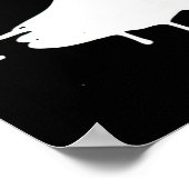 Bishop Schaken Inkt Schilderen Poster (Hoek)