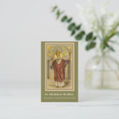 BISHOP ST. NICHOLAS VAN MYRA PRAYER HOLY CARDS VISITEKAARTJE (Staand voorkant)