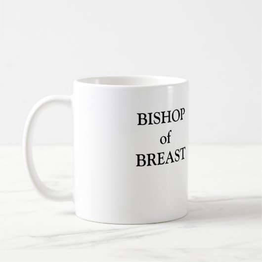 BISHOP VAN DE Mok VAN BREAST Koffie (Links)