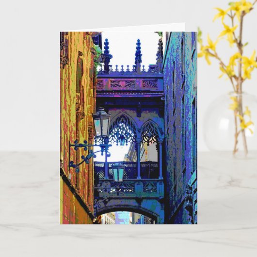 Bishops Bridge Barcelona Kaart (Gele Bloem)