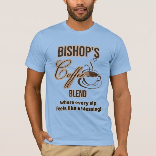 Bishop's Coffee T-Shirt (transparant) (Voorkant)