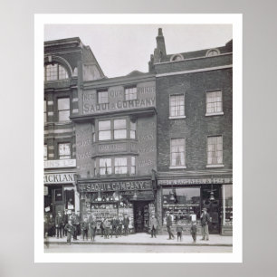 Bishopsgate, van 'Historic London Buildings' door  Poster