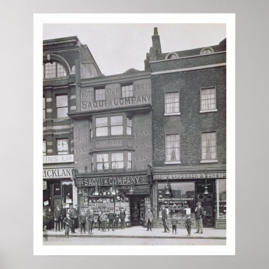 Bishopsgate, van 'Historic London Buildings' door Poster (Voorkant)