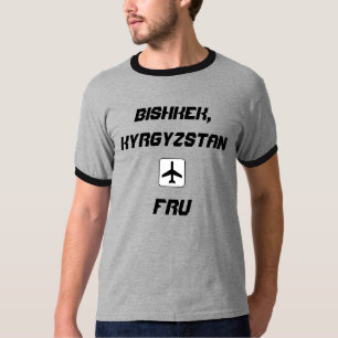 Bisjkek, Kirgizië Airport Code T-shirt