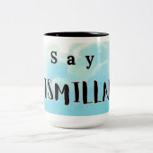 Bismallah-Mok Tweekleurige Koffiemok (Center)