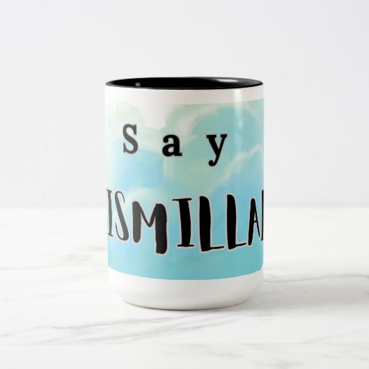 Bismallah-Mok Tweekleurige Koffiemok (Center)