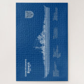 Bismarck - Battleship Blueprint Plannen ABD Legpuzzel (Verticaal)