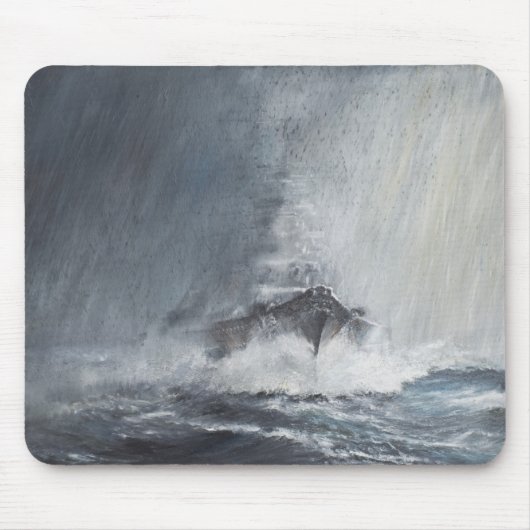 Bismarck door gordijnen van regenhoezen muismat (Voorkant)