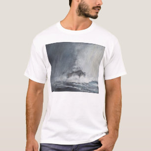 Bismarck door gordijnen van regenhoezen t-shirt