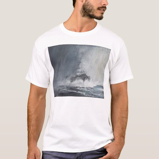 Bismarck door gordijnen van regenhoezen t-shirt (Voorkant)