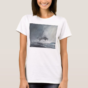 Bismarck door gordijnen van regenhoezen t-shirt