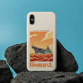 Bismarck Duits Slagschip - Vintage Marineposter iPhone 16 Hoesje