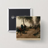 Bismarck en Napoleon Vierkante Button 5,1 Cm (Voorkant /achterkant)
