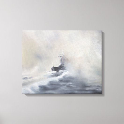 Bismarck heeft haar overtuigingen op 25 mei 1941 v canvas afdruk (Voorkant)