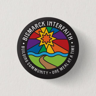 Bismarck interreligieus ronde button 3,2 cm