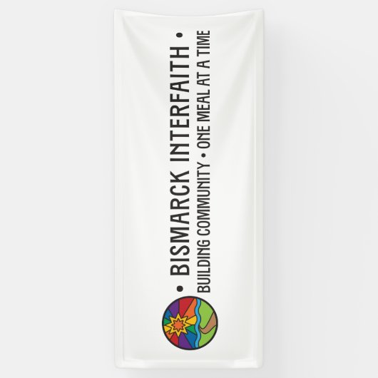 Bismarck interreligieus spandoek (Verticaal)