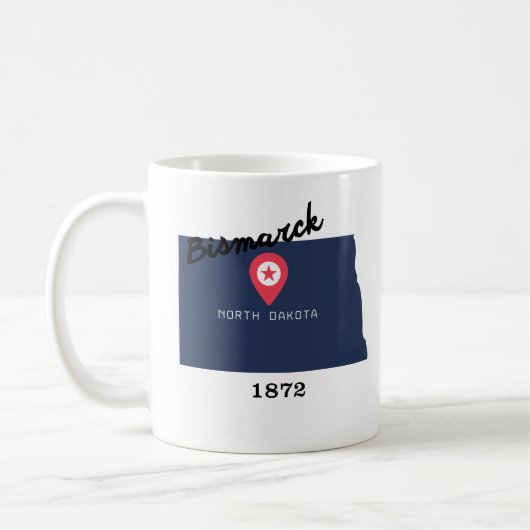 Bismarck koffiemok (Links)