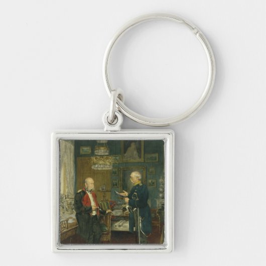 Bismarck met keizer Wilhelm I Sleutelhanger (Voorkant)