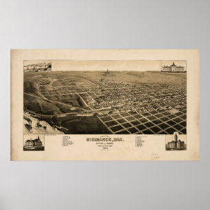 Bismarck, North Dakota (1883) Poster