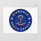Bismarck North Dakota Briefkaart (Voorkant)
