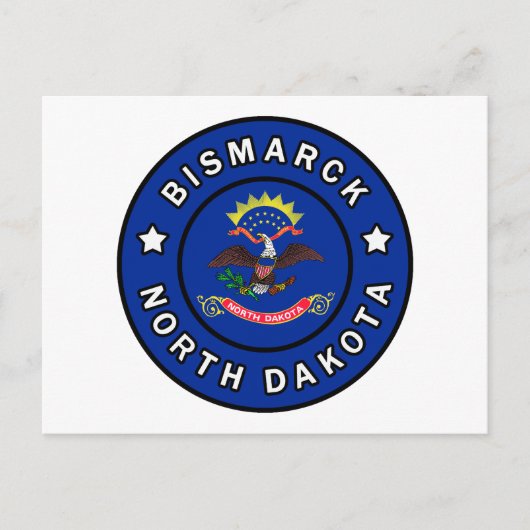 Bismarck North Dakota Briefkaart (Voorkant)
